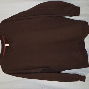 G414. Lululemon Perfectly Oversized Crewneck Pullover in Brown - Size 10
